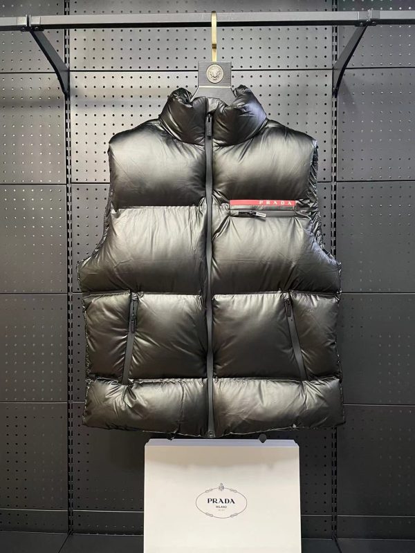 Best Selling Prada Jacket Red Nylon Breathable Luxury