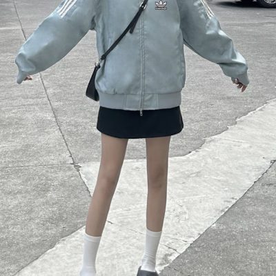 Best Selling Balenciaga Jackets Black Leather Stripe Style