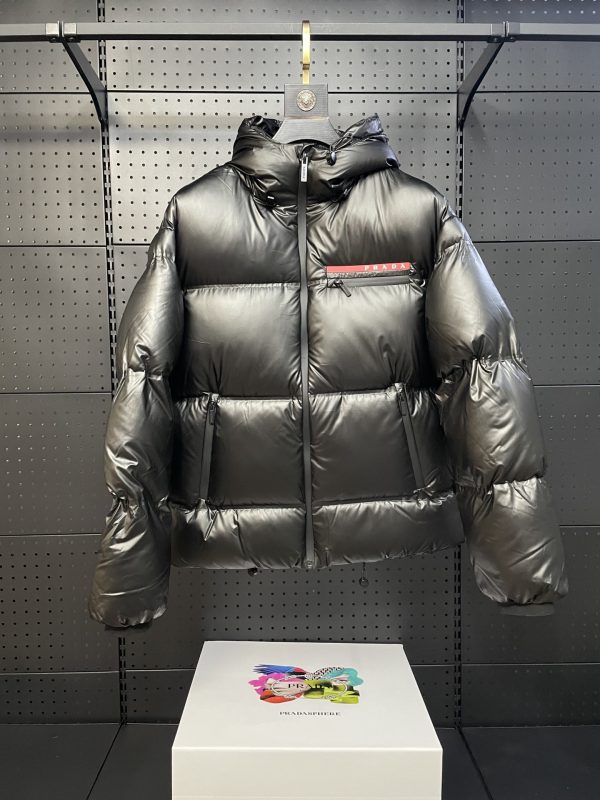 Best Selling Prada Down Jackets Red Cotton Classic Style
