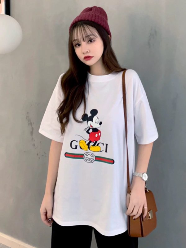 High Quality Gucci Short Sleeves White Oversized Collection