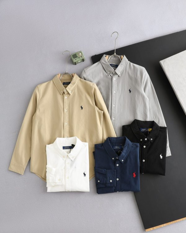 Best Selling Ralph Lauren Long Sleeves White Cotton Logo Collection