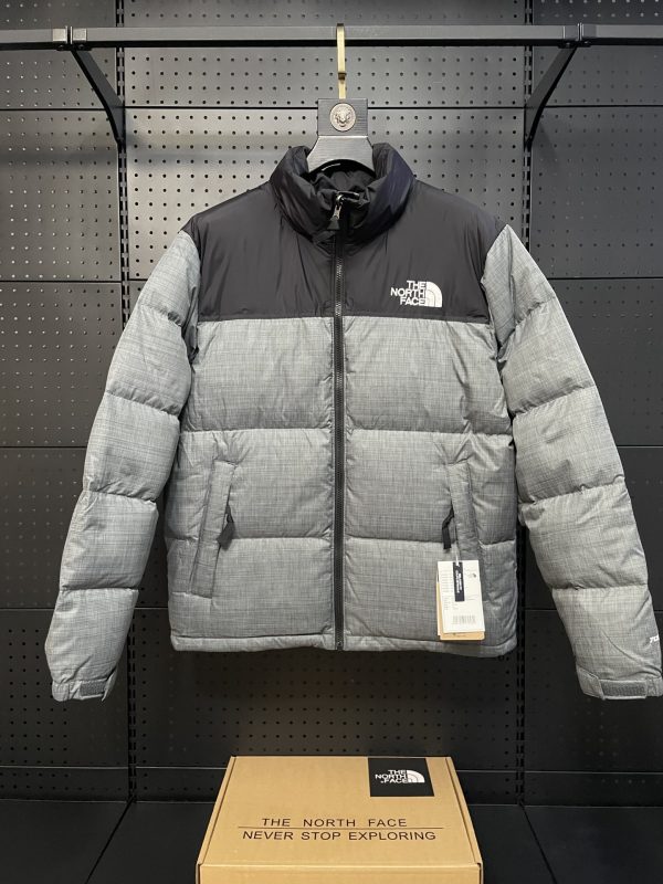 High Quality The North Face Down Jackets Gray Classic Style