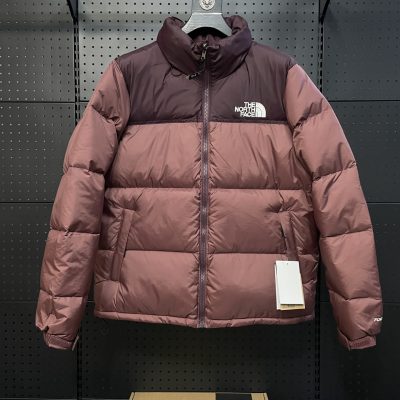 Premium Quality The North Face Down Jackets Burgundy Classic Style