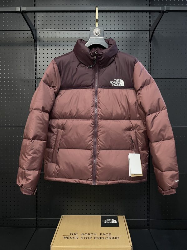 Premium Quality The North Face Down Jackets Burgundy Classic Style