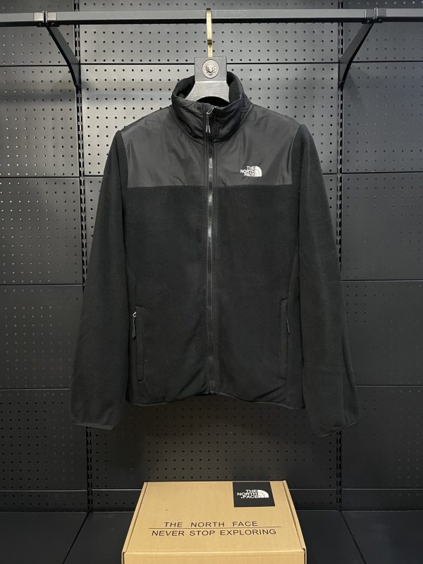 Luxury The North Face Jackets Black Fleece Patchwork Collection