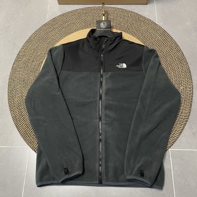 Premium Quality The North Face Jackets Gray Fleece Patchwork Luxury