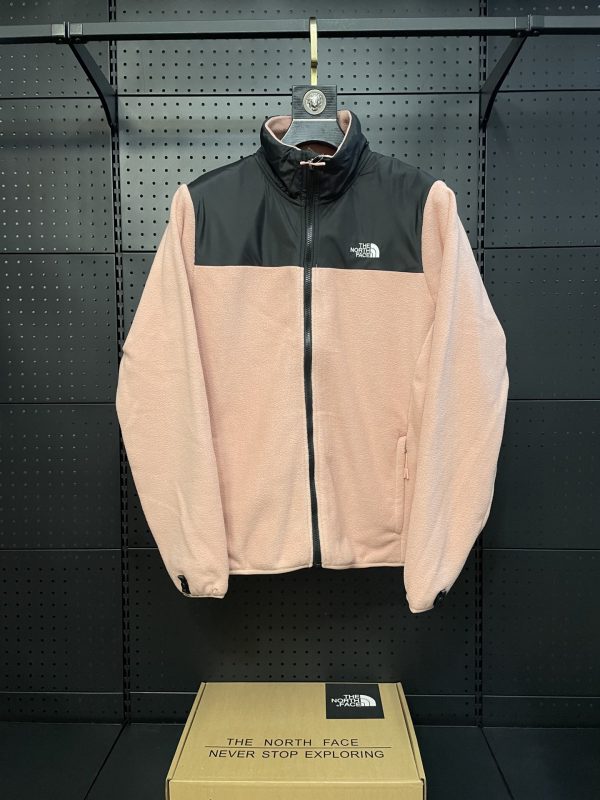Premium The North Face Jackets Pink Fleece Patchwork Style