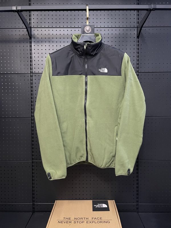Best Selling The North Face Jackets Green Fleece Patchwork Style