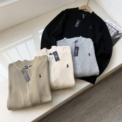 High Quality Ralph Lauren Long Sleeves Black Classic Luxury