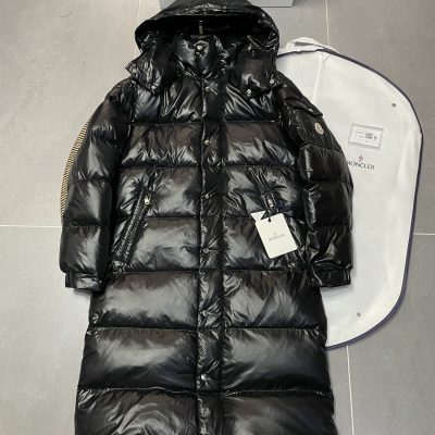 Premium Moncler Coats White Nylon Classic Luxury