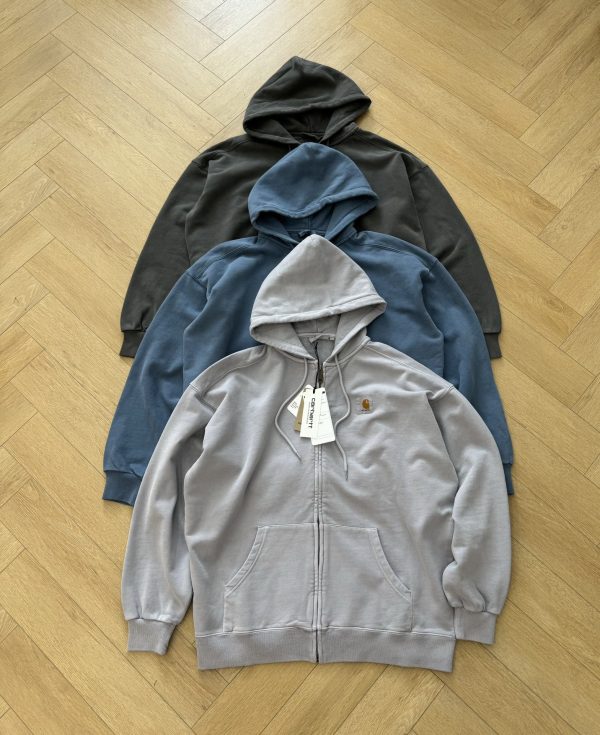 Luxury Carhartt Jackets Gray Cotton Washed Luxury