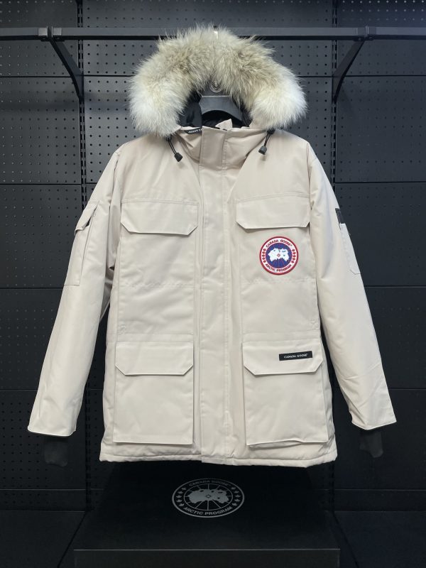 Premium Canada Goose Coats White Polyester Classic Collection