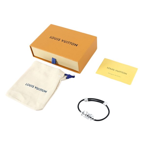 Best Selling Louis Vuitton Bracelet Black Leather Classic Luxury