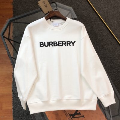 Luxury Burberry Sweatshirts Black Cotton Logo Luxury
