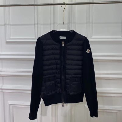 High Quality Moncler Jackets Black Patchwork Style