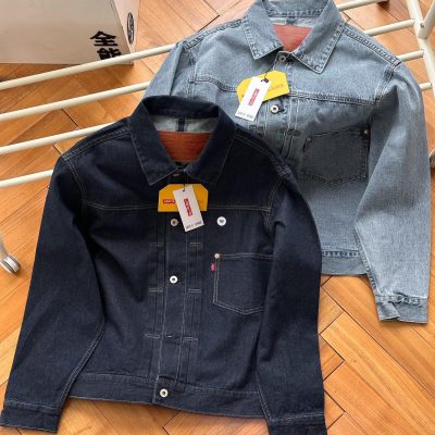 Luxury Levi'S Jacket Blue Denim Washed Luxury