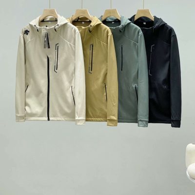 Premium Quality Descente Jackets Black Suede Breathable Luxury