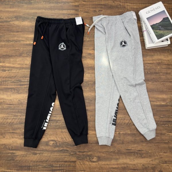Luxury Nike Pants Black Cotton Logo Collection