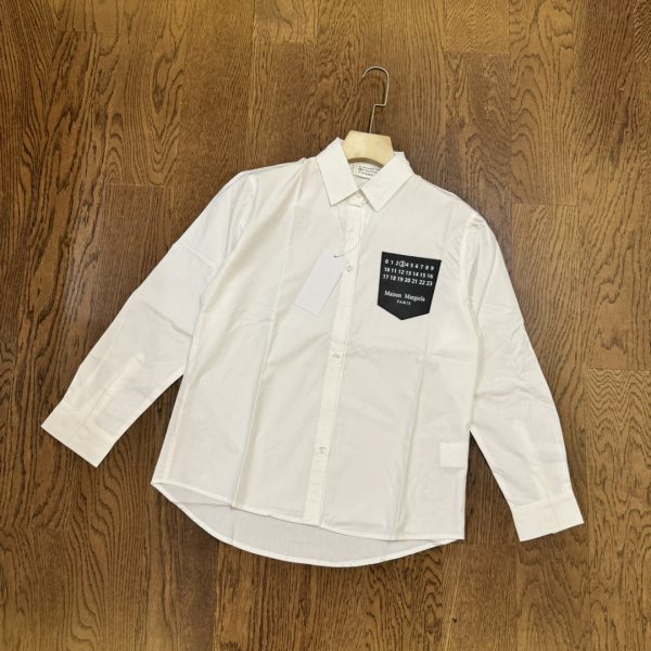High Quality Margiela Long Sleeves White Cotton Classic Style