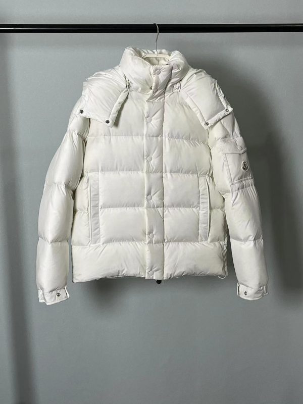 High Quality Mani Down Jackets White Nylon Style
