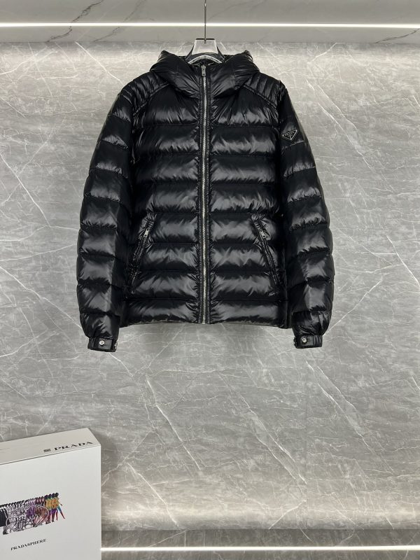 Premium Prada Coat Black Modern Collection