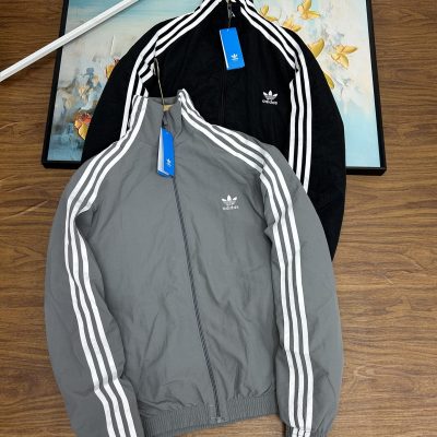 Premium Adidas Coat White Logo Luxury