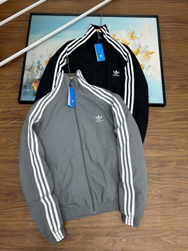Premium Adidas Coat White Logo Luxury