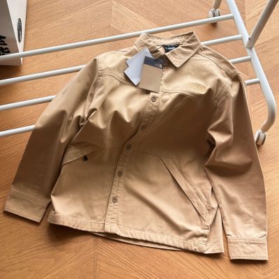 High Quality The North Face Shirts Khaki Cotton Washed Collection