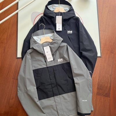 Premium Helly Hansen Jackets Black Cotton Breathable Luxury