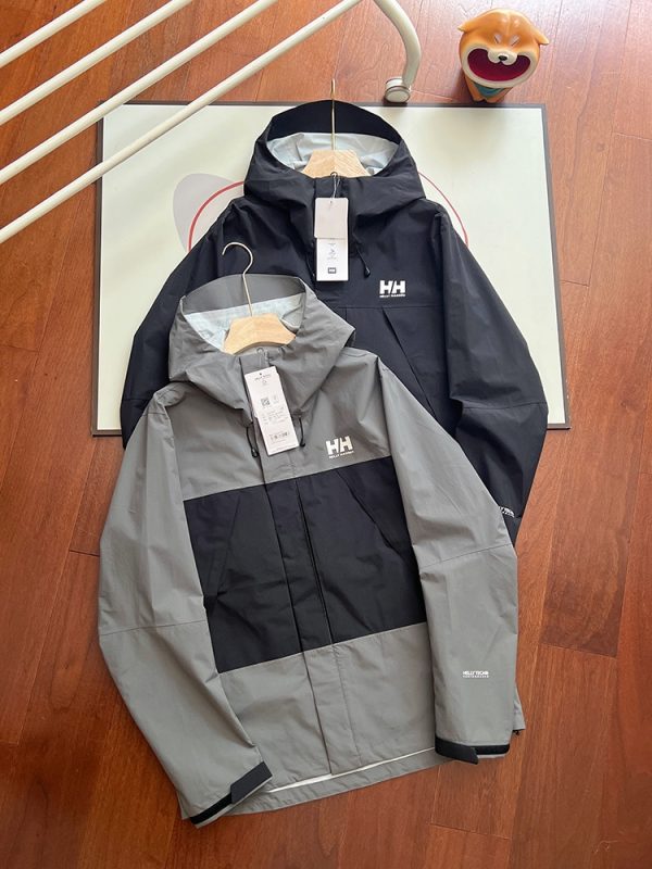 Premium Helly Hansen Jackets Black Cotton Breathable Luxury