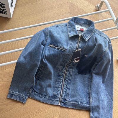 Luxury Tommy Jeans Coat Denim Casual Luxury