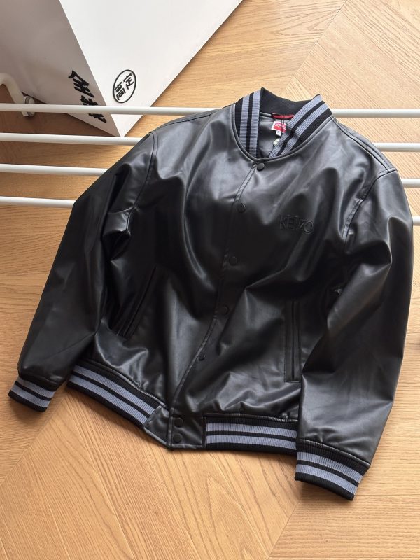 Luxury Kenzo Jackets Leather Embroidered Collection