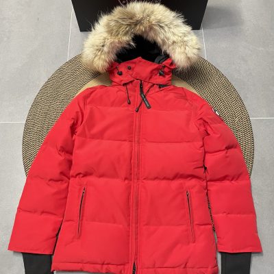 Premium Quality Canada Goose Down Jacket White Polyester Embroidery Luxury