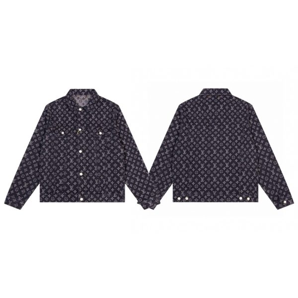 Premium Quality Louis Vuitton Jackets Black Denim Classic Luxury