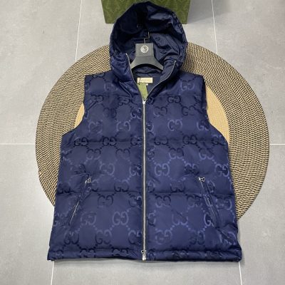 Best Selling Gucci Down Jackets Black Nylon Logo Luxury