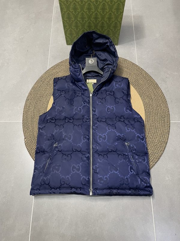 Best Selling Gucci Down Jackets Black Nylon Logo Luxury