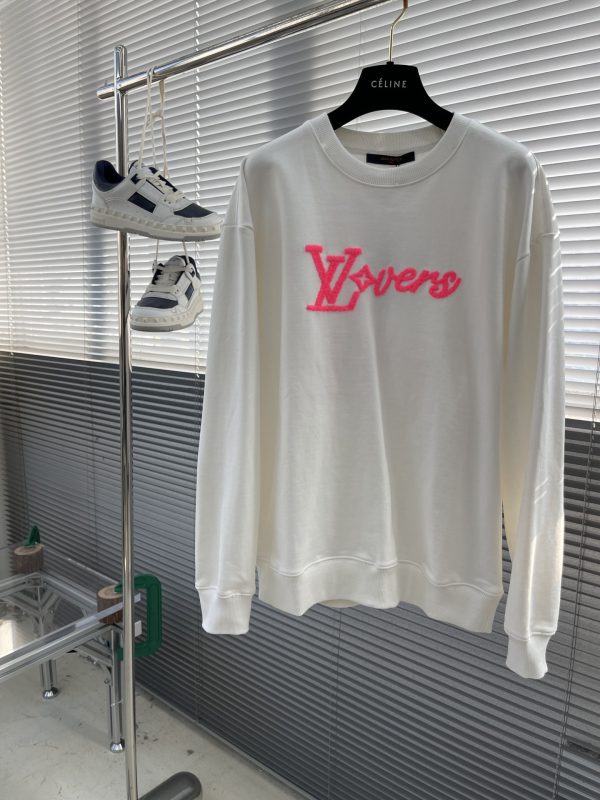 Luxury Louis Vuitton Sweatshirts Pink Cotton Classic Collection