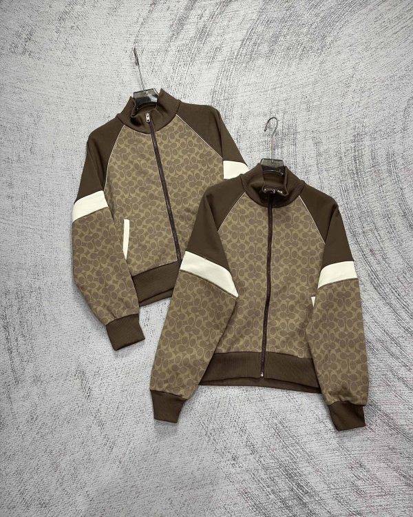 Premium Quality Coach Coat Khaki Logo Collection