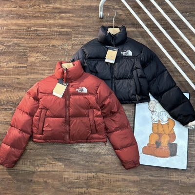 High Quality The North Face Down Jackets Black Embroidery Luxury