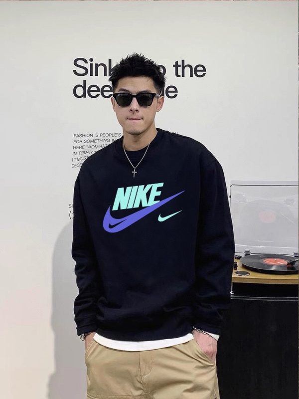 Best Selling Nike Sweatshirts Black Cotton Casual Collection