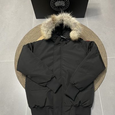 Luxury Canada Goose Jackets White Polyester Embroidery Luxury