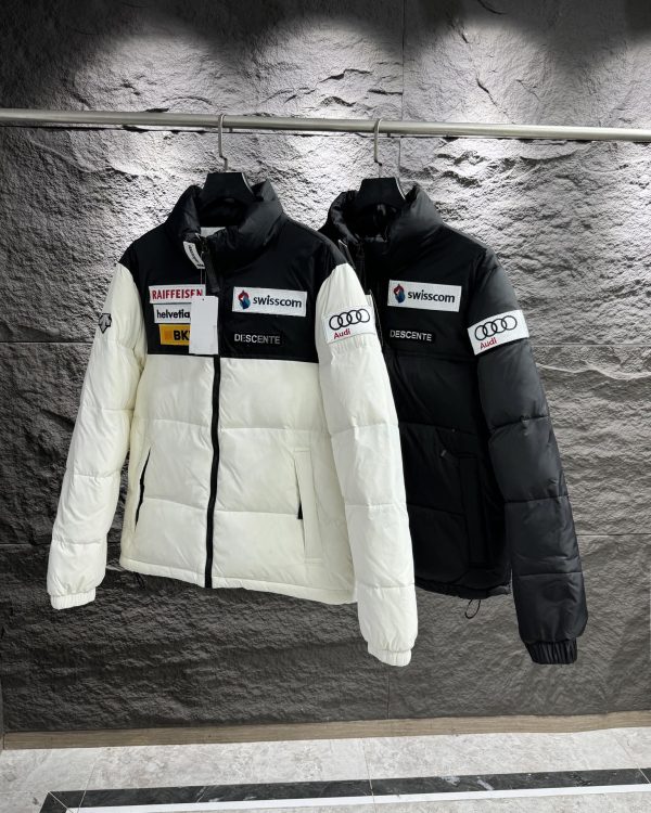 Premium Quality Descente Down Jacket Black Logo Luxury