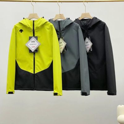 Premium Descente Jacket Black Fleece Breathable Style