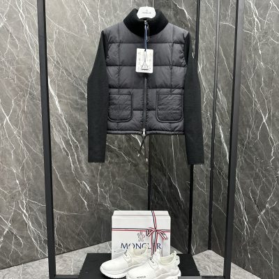 Premium Moncler Cardigan White Wool Luxury