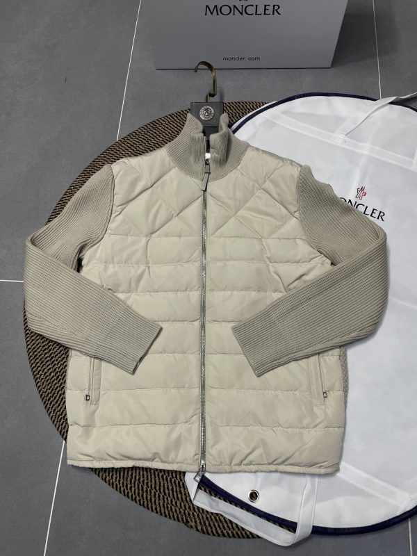 Luxury Moncler Sweater Black Knit Patchwork Collection