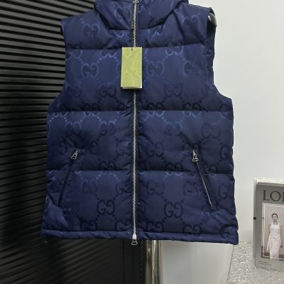 Premium Gucci Vest White Nylon Jacquard Luxury