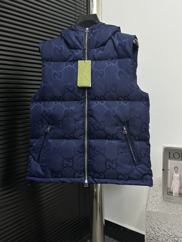 Premium Gucci Vest White Nylon Jacquard Luxury