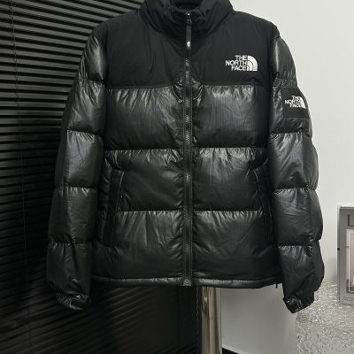 Luxury The North Face Down Jacket White Nylon Plaid Style