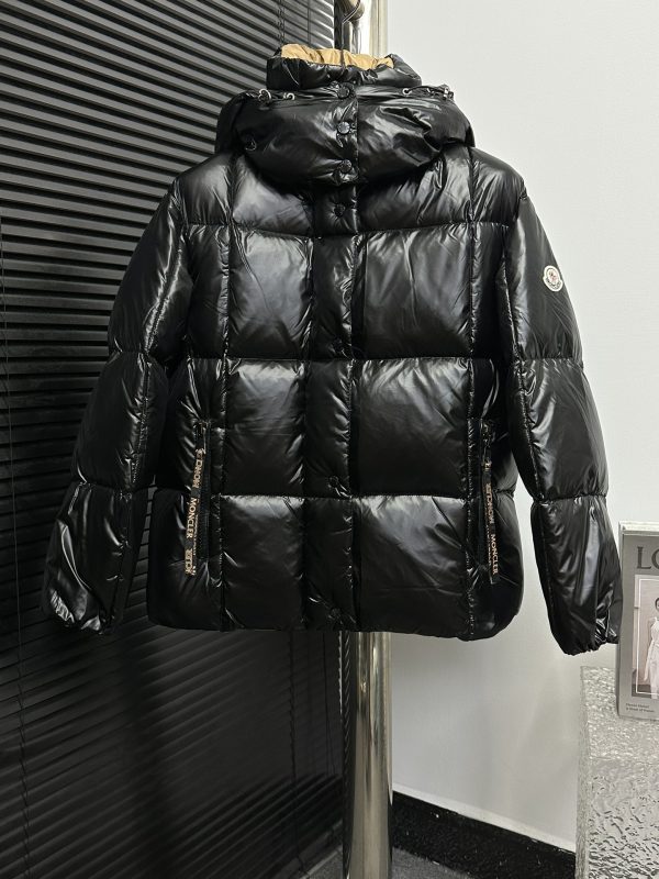 Premium Quality Moncler Down Jackets White Checkered Luxury
