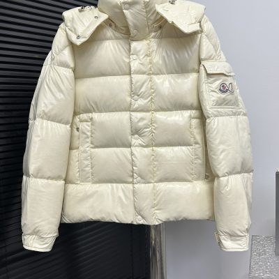 Best Selling Moncler Down Jackets White Classic Collection